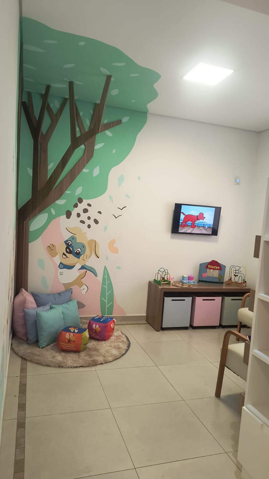 Espaço kids da unidade Saúde Livre Rio Claro