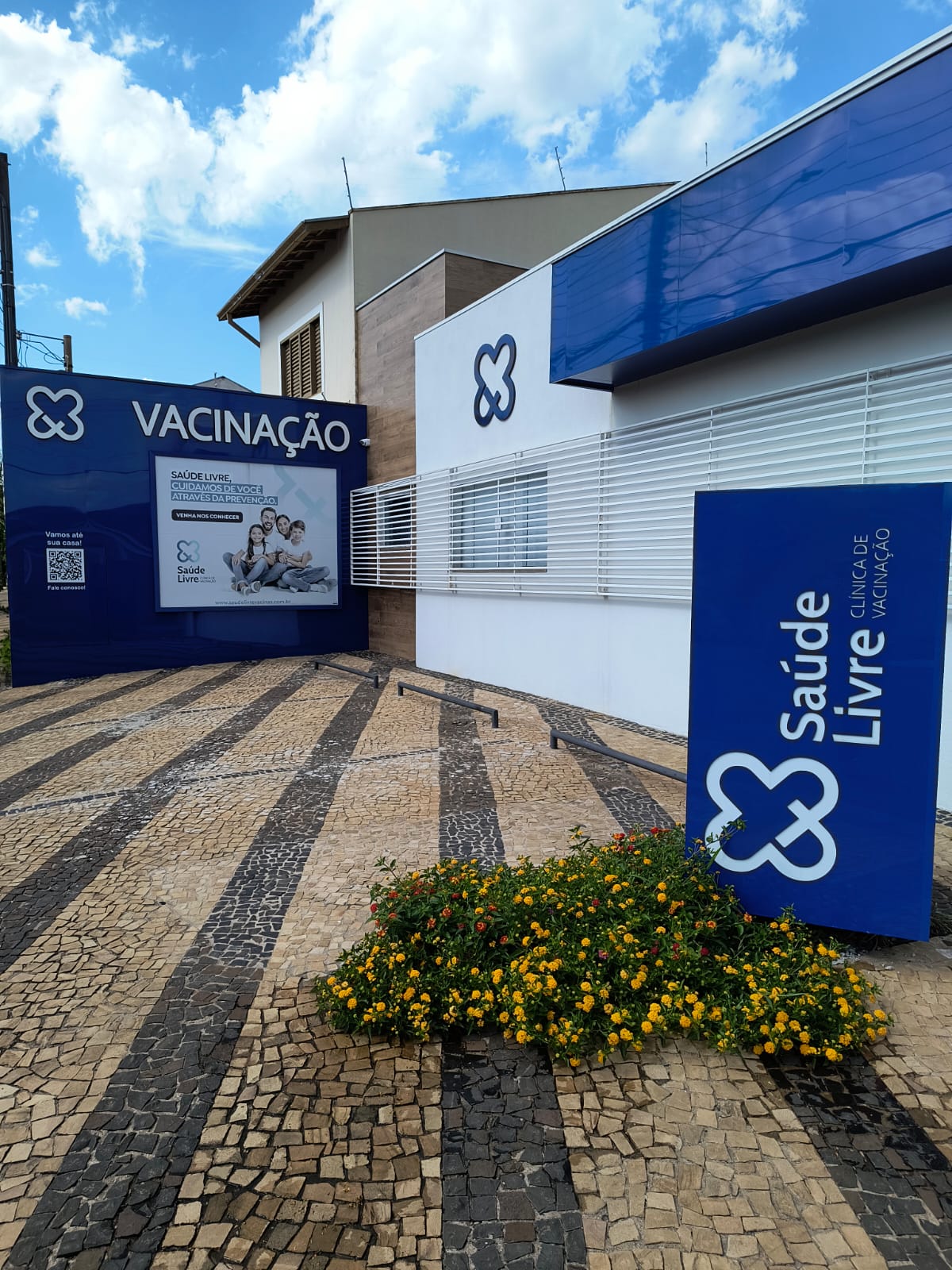 Fachada da unidade Saúde Livre Rio Claro