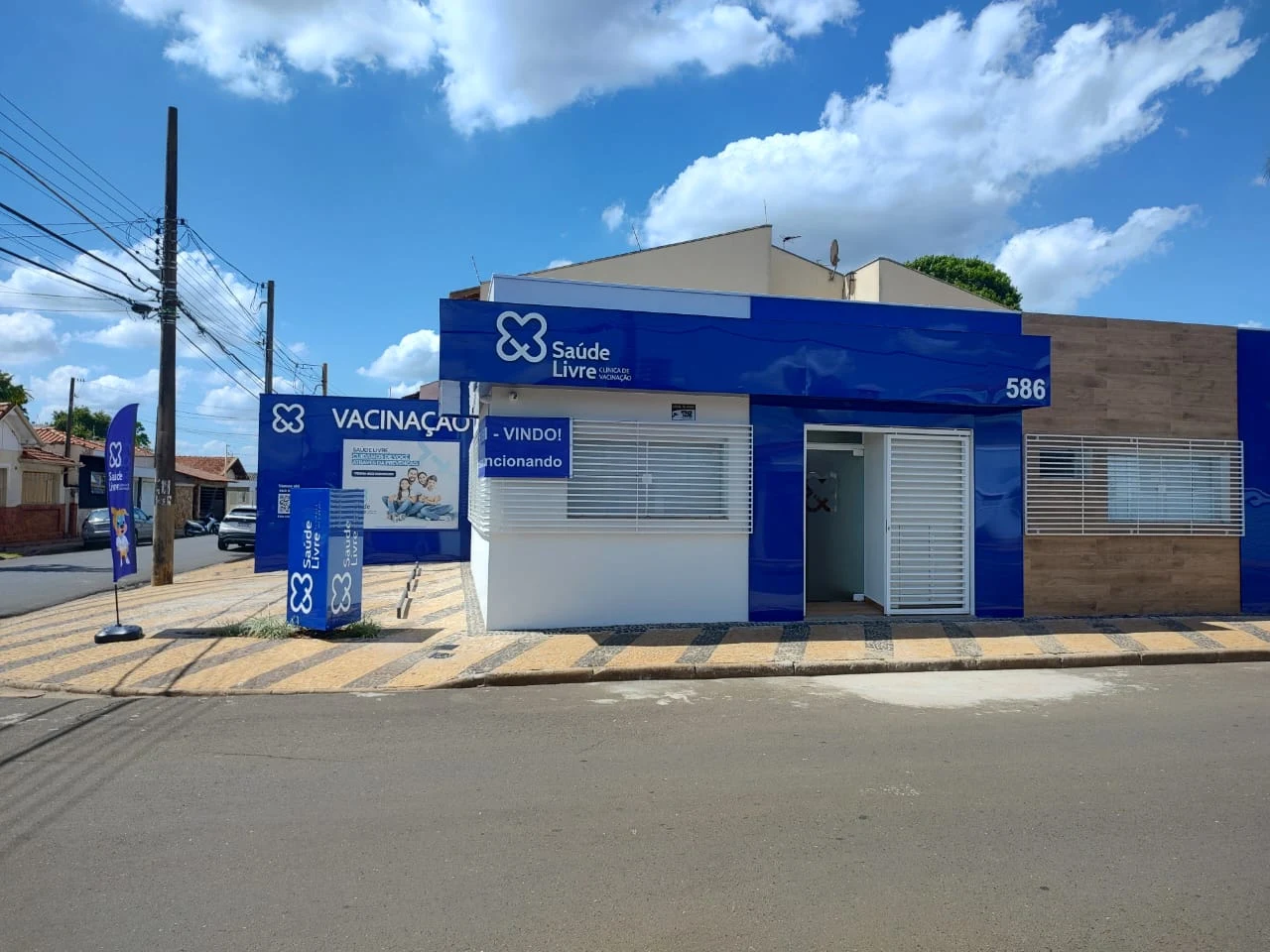Fachada da unidade Saúde Livre Rio Claro